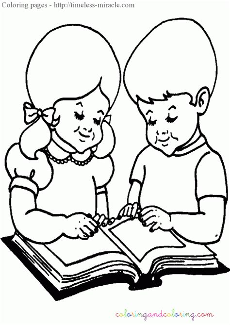 boy  girl coloring page photo  timeless miraclecom