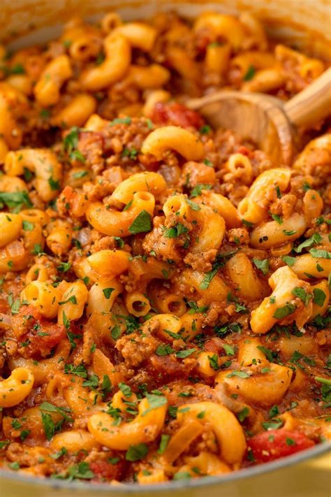 Between all the ground meat options— from beef to turkey, chicken and pork—there are endless possibilities to get dinner on the table in new, tasty ways. You Need This Cheesy Goulash In Your Life | Recipe | Beef ...