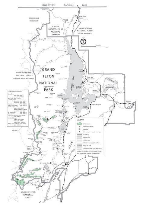 All Major Grand Teton National Park Trail Maps Trekt