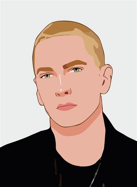 Eminem Cartoon Portrait 2 Digital Art By Ahmad Nusyirwan Fine Art America