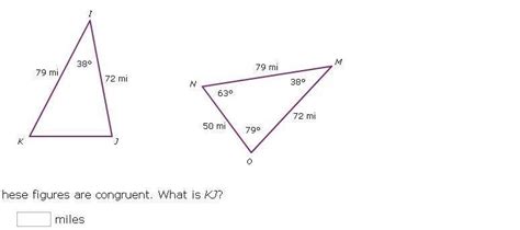 These Figures Are Congruent What Is Kj