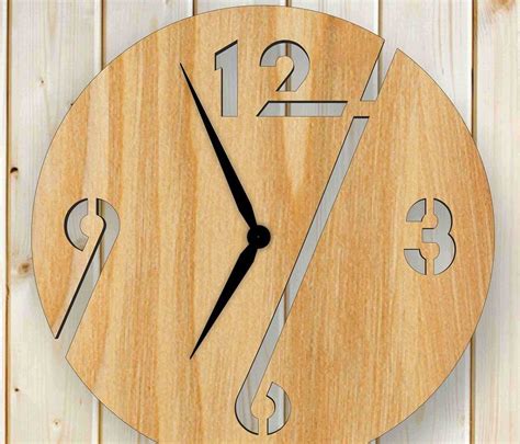 Wood Animal Wall Clock Deer Laser Cut Files Dxf Files For Cnc Walrus