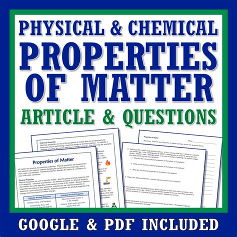 Physical Properties And Chemical Properties Of Matter Article Flying