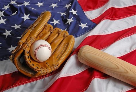 Laeacco Baseball Sport Glove Ball American Flag Scenic Photographic