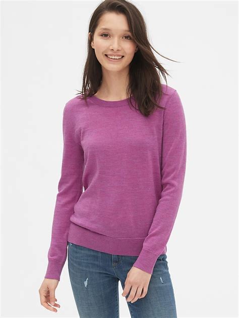 Crewneck Sweater In Merino Wool Gap Sweaters For Women Sweaters