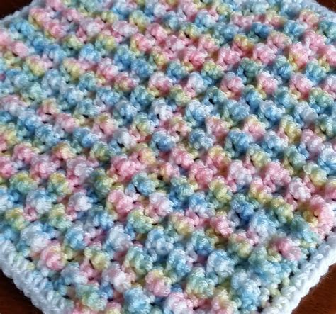 Super Easy Crochet Bubble Pop Stitches Baby Blanket Knit And Crochet