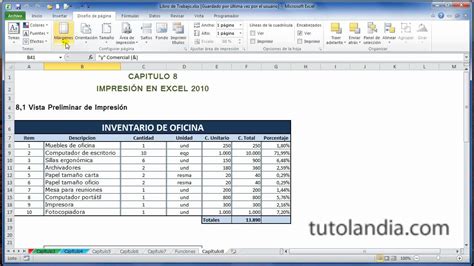 Excel 2010 Basico 81 Vista Preliminar De Impresión Youtube