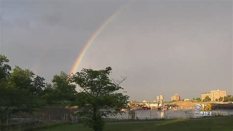 Double Rainbow Seen Over Baltimore Thunderstorm One News Page Video