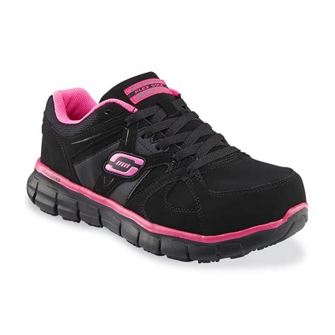 Girls' skechers shoes also offer fun features that make them exciting to wear. Skechers Work Women's Sandlot Alloy Toe Work Shoe - Black ...