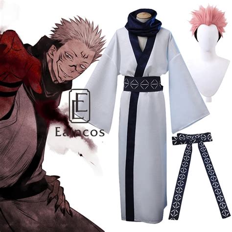 Anime Jujutsu Kaisen Ryomen Sukuna Costume Suit Outfit 2 Ciudaddelmaizslpgobmx