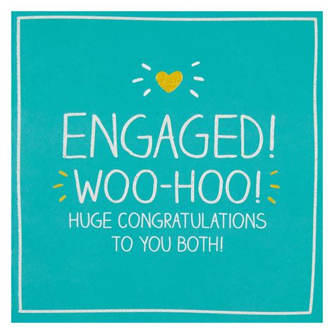 Happy Jackson Engaged Woo Hoo Engagement Card