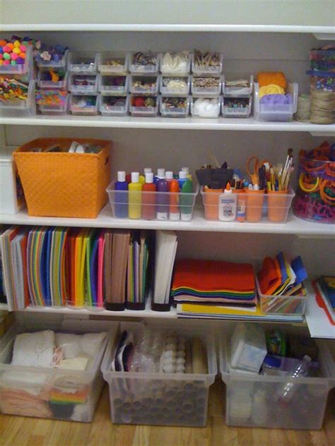 organized arts  craft supplies flickr photo sharing