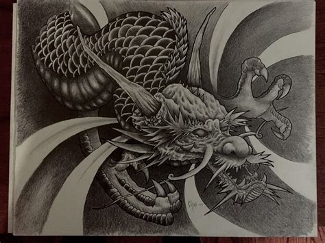 10.25 x 10.25 inches material: DRAGON PENCIL DRAWING on Behance