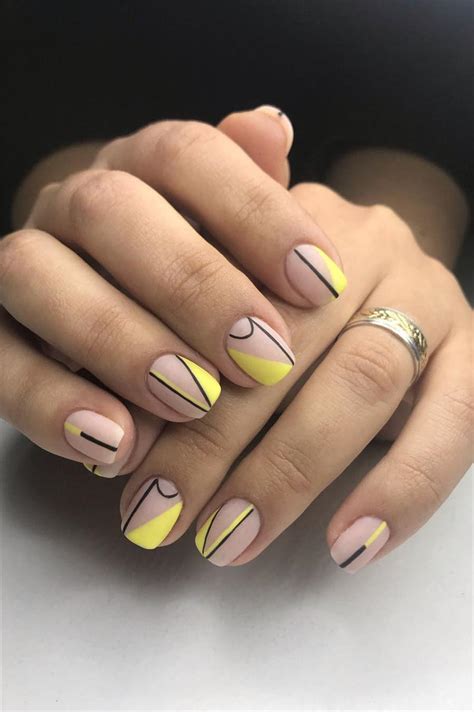 77 Stylish Simple Geometric Nail Art Designs Trendy Ideas For 2021