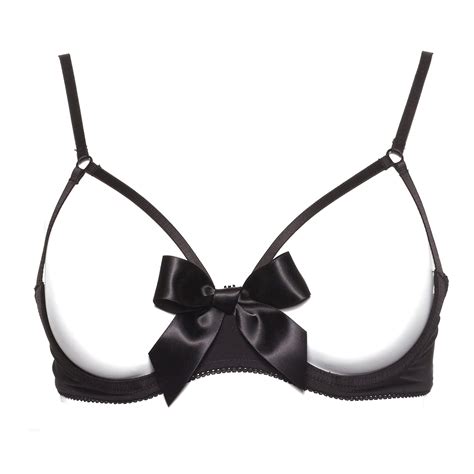 Cupless Bra Bow Black S Maison Close Touch Of Modern