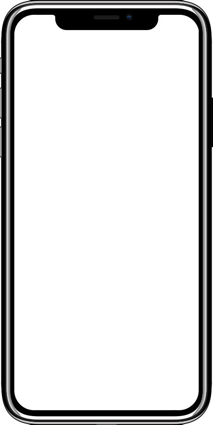 Iphone Frame Png Iphone X Cutframe Iphone X Png Transparent