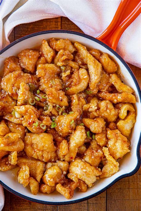 Chang's home menu spicy chicken! P.F. Chang's Spicy Chicken (Copycat) - Dinner, then Dessert