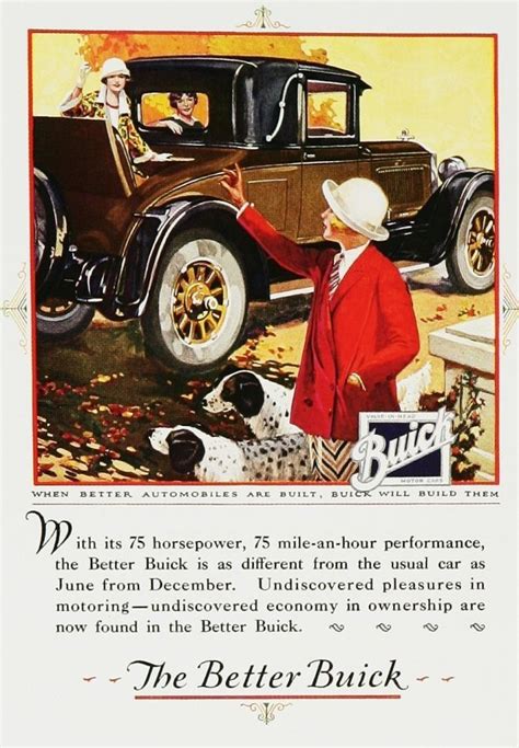Vintage Buick Advert Car Advertising Buick Vintage Cars