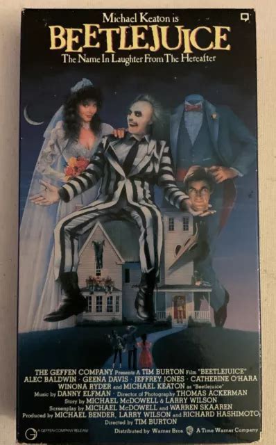 Beetlejuice Vhs 1991 Comedy Horror Michael Keaton Tim Burton Alec Baldwin 6 00 Picclick