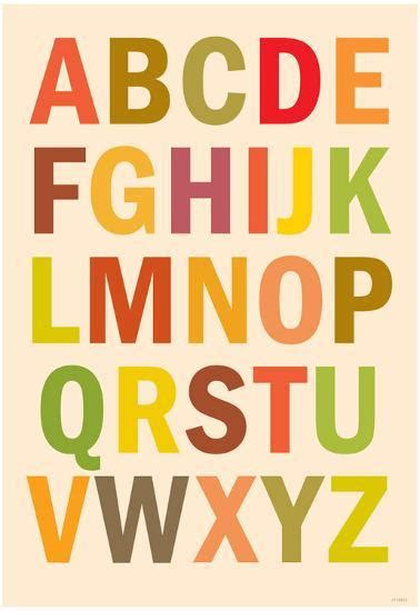 'Alphabet (List) Art Poster Print' Photo | AllPosters.com