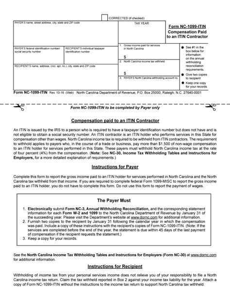 Nc 1099 Form Fill Out And Sign Printable Pdf Template Signnow