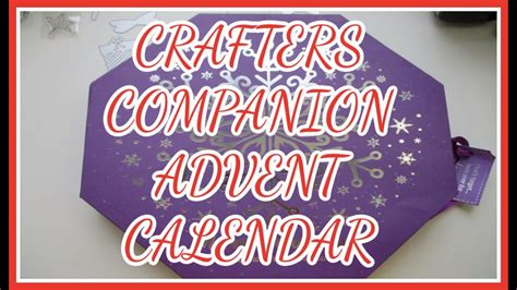 Opening Crafters Companion Advent Calender Youtube