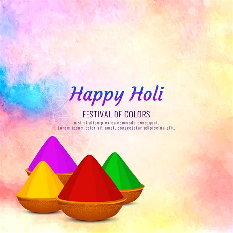 Abstract Happy Holi Festival Greeting Background 343385 Vector Art At