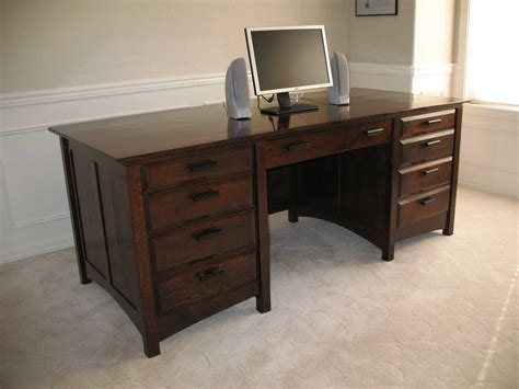 Dark Wood Desk Specs And Review Oak Desk Desk Plans Desk
