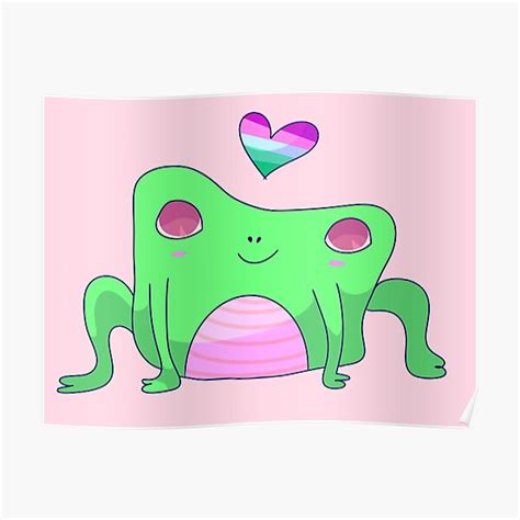 Toric Pride Flag Frog Poster For Sale By Forthefrogwar Redbubble