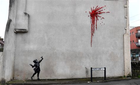 See A New Valentines Day Masterpiece By Mysterious Street Artist Banksy Thehill