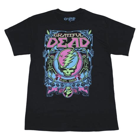Grateful Dead Syf Blacklight T Shirt In 2020 Grateful Dead T Shirt Shirts