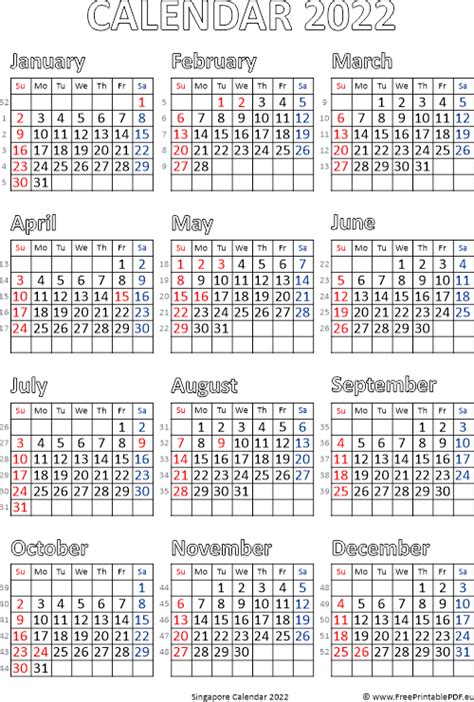 13 Singapore Public Holiday Calendar 2022 Background All In Here