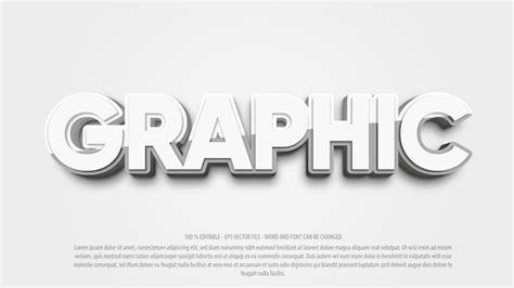Premium Vector Graphic 3d Editable Text Effect