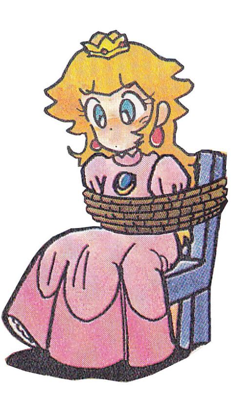 Peach Tied Up By Animebondagemania Peach Super Mario Bros Nintendo