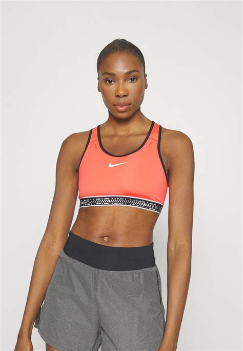 Nike Performance On The Run Bra Medium Support Sports Bra Ember