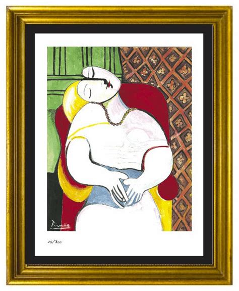 Pablo Picasso The Dream Signed And Hand Numbered Limited Etsy Picasso
