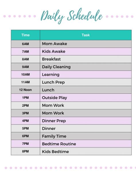 Daily routine chart for adults lovely toddler daily routine chart. Daily Routine: Toddler(s) + Preschooler (part one) - You ...