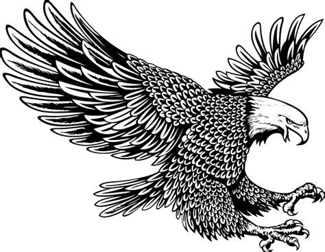 Amazing Black And White Eagle Tattoo Design Tattooimagesbiz