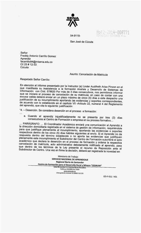 Plantilla De Carta De Solicitud De Empleo Ejemplo Carta Unamed