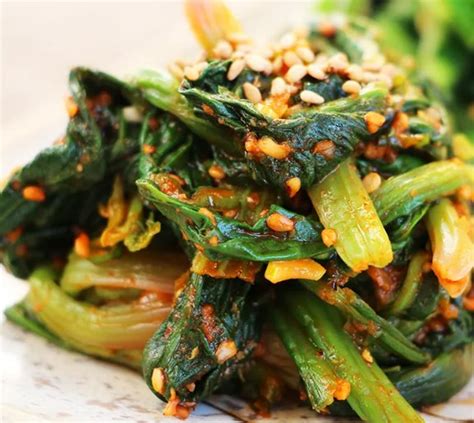 Sigeumchi Namul Recipe Korean Spinach Banchan Vegetarian Veggies