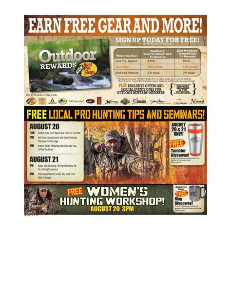 Bass Pro Fall Hunting Classic Flyer Aug To