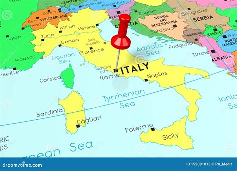 Rome Italy World Map