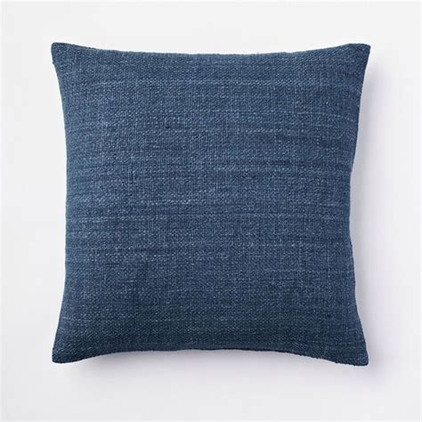 The lush, curly fur instantly cozies up sofas and chairs, for fluffiness you'll want to cuddle up to. West elm | Pillows, Bed pillows decorative, Blue throw pillows