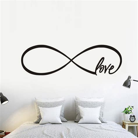 Personalized Infinity Symbol Love Bedroom Wall Decal Quotes Vinyl Wall