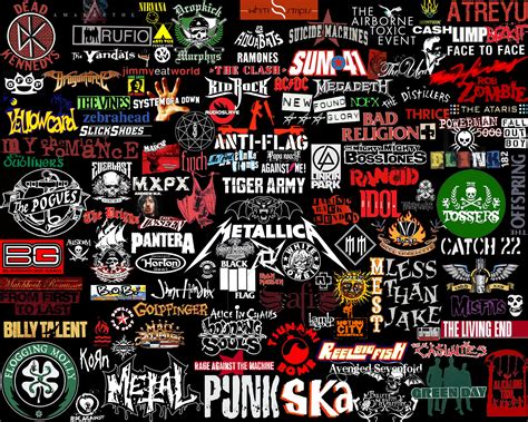 Punk Rock Band Logos Collage Hot Sex Picture