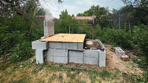 Offset Cinder Block Smoker Built From The Ground Up Barbecue