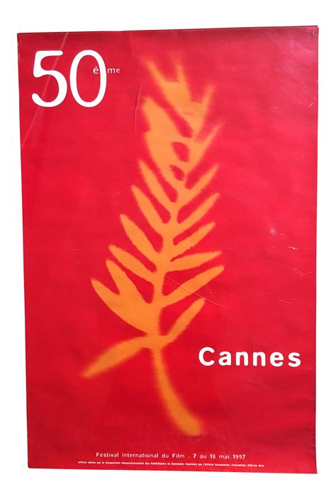 50th Cannes Film Festival Poster | Chairish