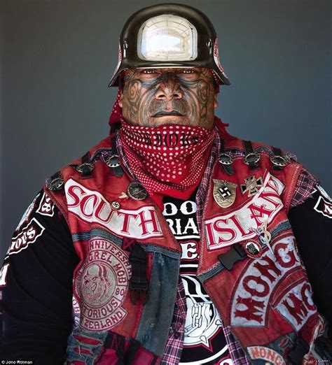 New Zealand S Mighty Mongrel Mob Gang In Haunting Portraits Daily Mail Online Biker Clubs