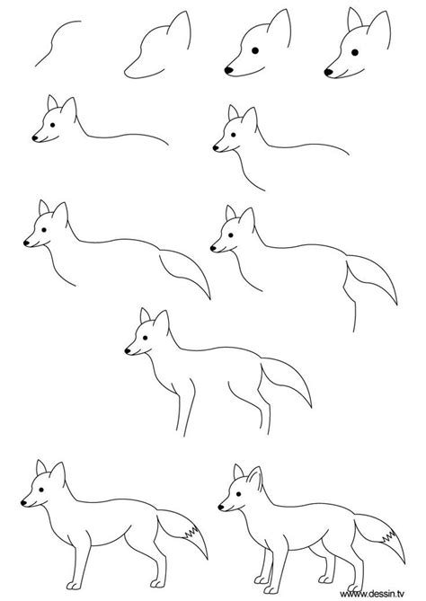 How To Draw A C Cute Fox And Its Easy Drawing Lessons Drawing