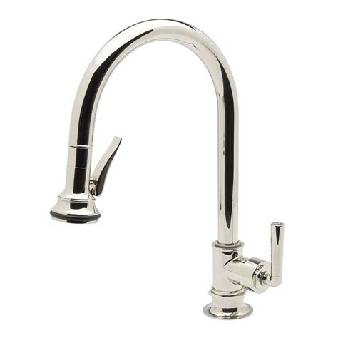 If you're looking for a taller faucet that provides more workspace in the kitchen, look no. Henry One Hole Gooseneck Kitchen Faucet with Pull-Down ...